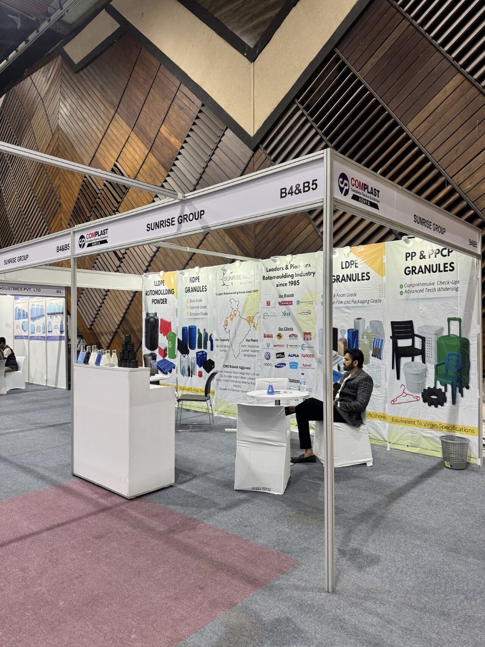 Sunrise Group exhibition booth at COMPLAST Kenya 2025